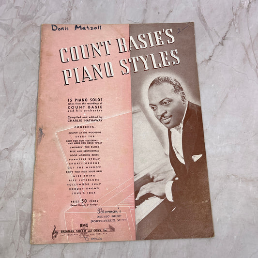 Count Basie's Piano Styles Bierman's Music Shop Northfield MN Sheet Music Ti5