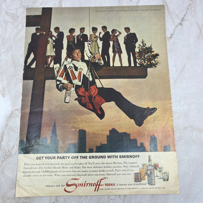 Smirnoff Vodka Sid Caesar The Spirit Willing 10x13 Magazine Advertisement FL6-7