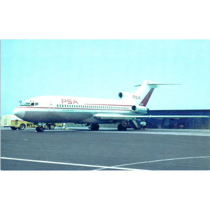 Pacific Southwest Airlines Boeing 727 Vintage Postcard PC1