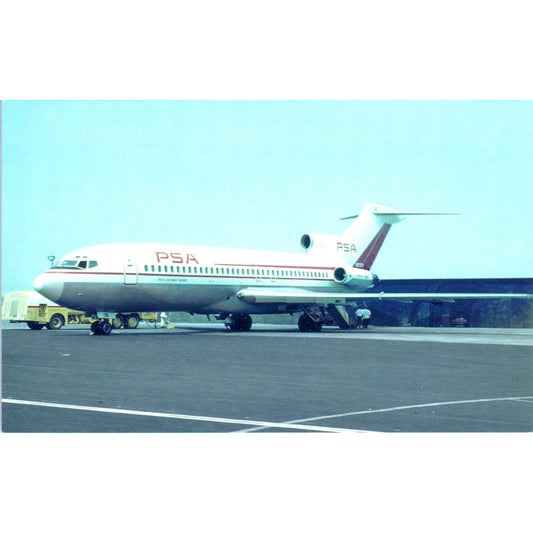 Pacific Southwest Airlines Boeing 727 Vintage Postcard PC1