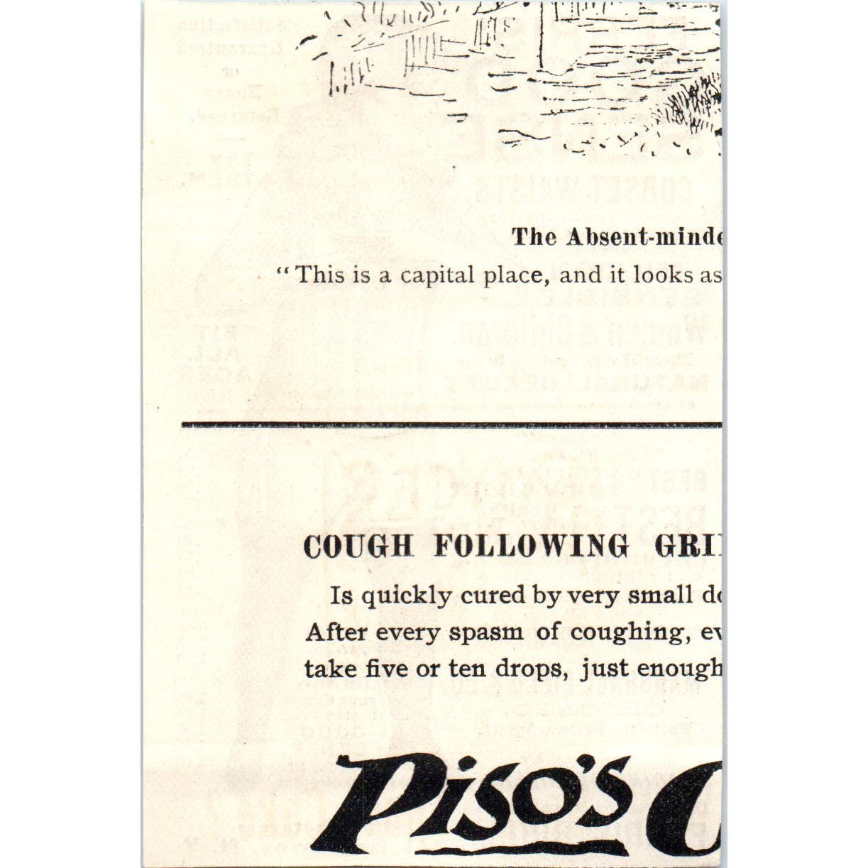Ferris' Good Sense Corset Waists NY c1890 Victorian Ad AE8-CH8
