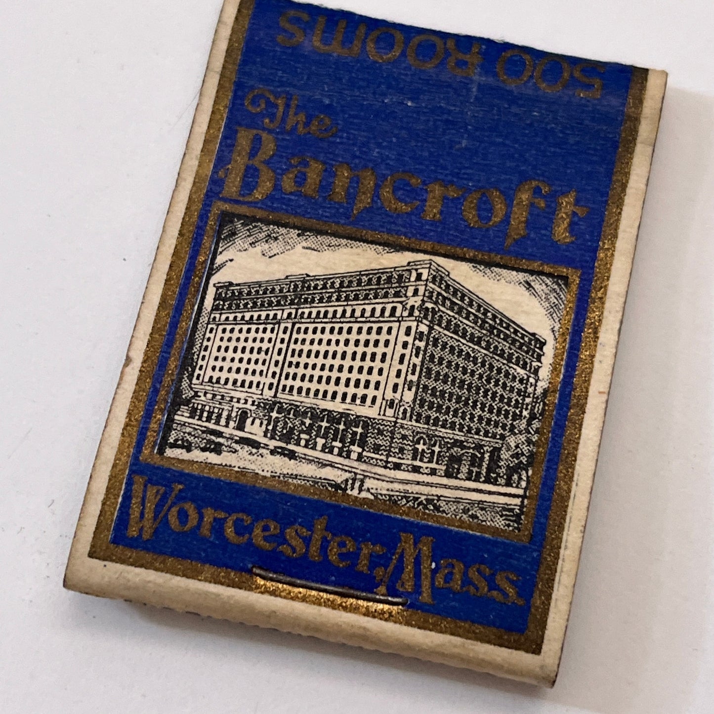 The Bancroft Worcester MA Vintage Matchbook Cover TB8-MB3-2