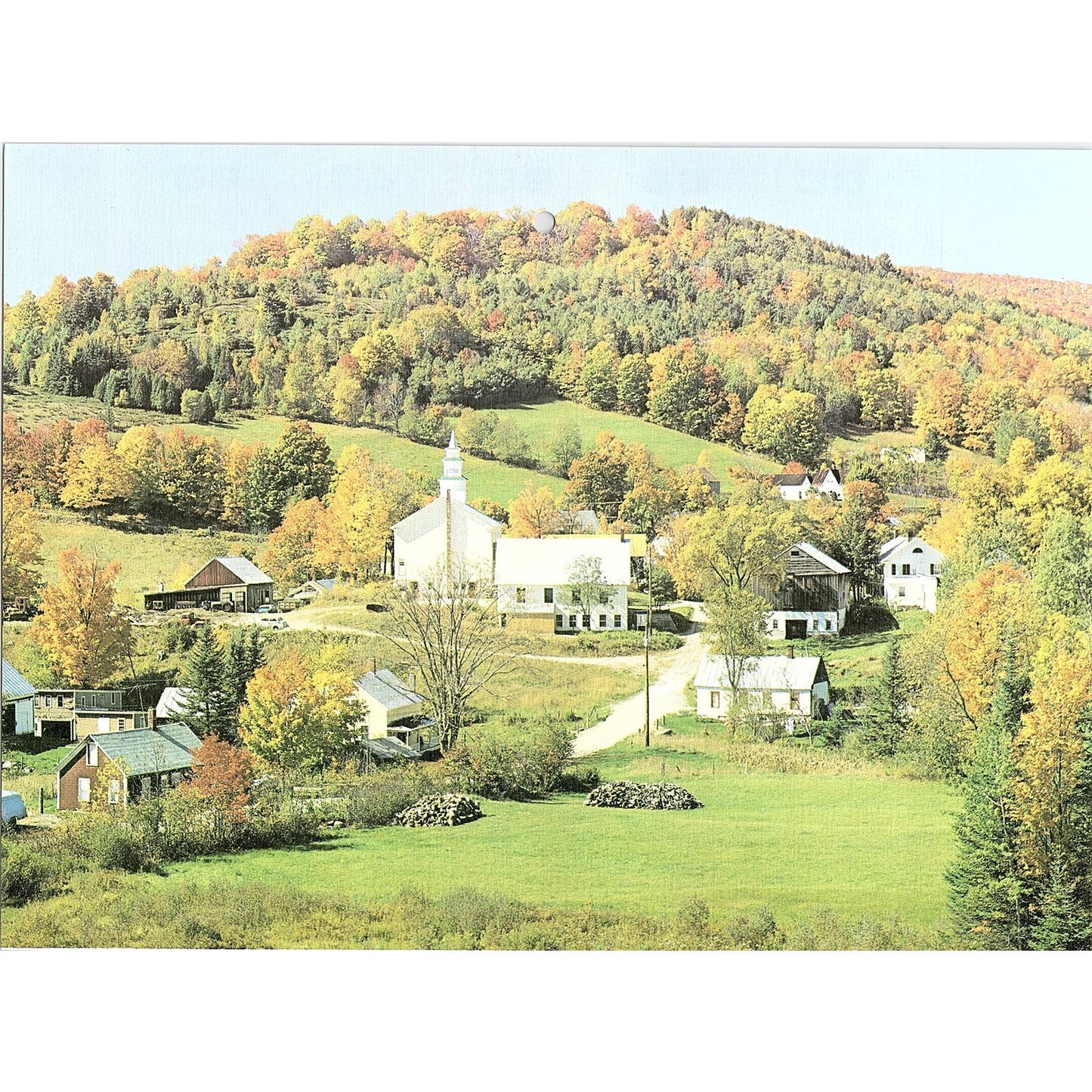 1983 Whitman East Topsham, Vermont Vintage Art Print 7x9 V12