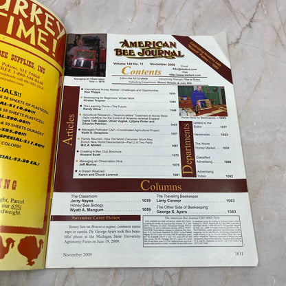 2009 Nov American Bee Journal Magazine Bees Beekeeping Honey M8