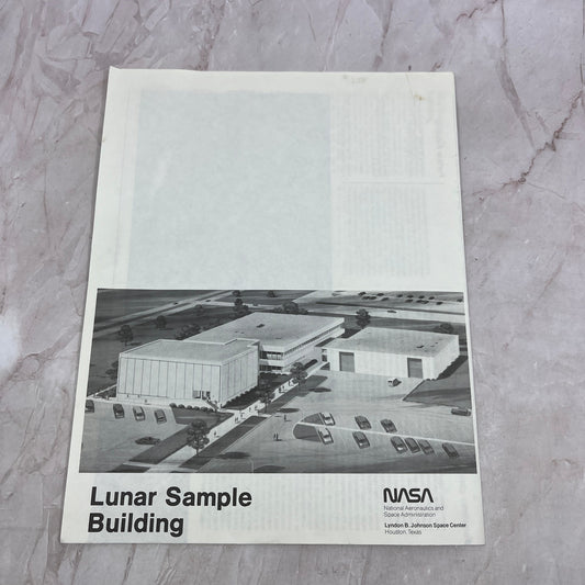 c1980 NASA Lunar Sample Building Brochure Lyndon Johnson Space Center TH9-LX1