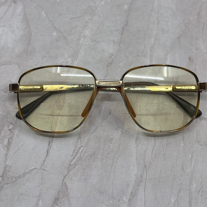 Vintage Safilo Elasta Gold Tone Thick Bridge Glasses Eyeglasses Frames TH9-G2-3