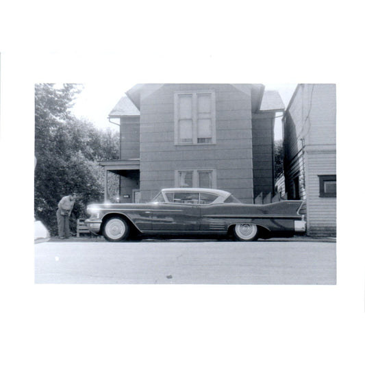 1957 Cadillac Coupe Deville Photograph 4x5.5" AB9