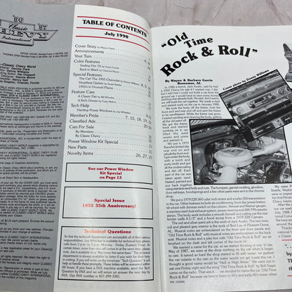 Power Window Install - '55, '56, '57 Classic Chevy World Magazine - Jul 1990 M31