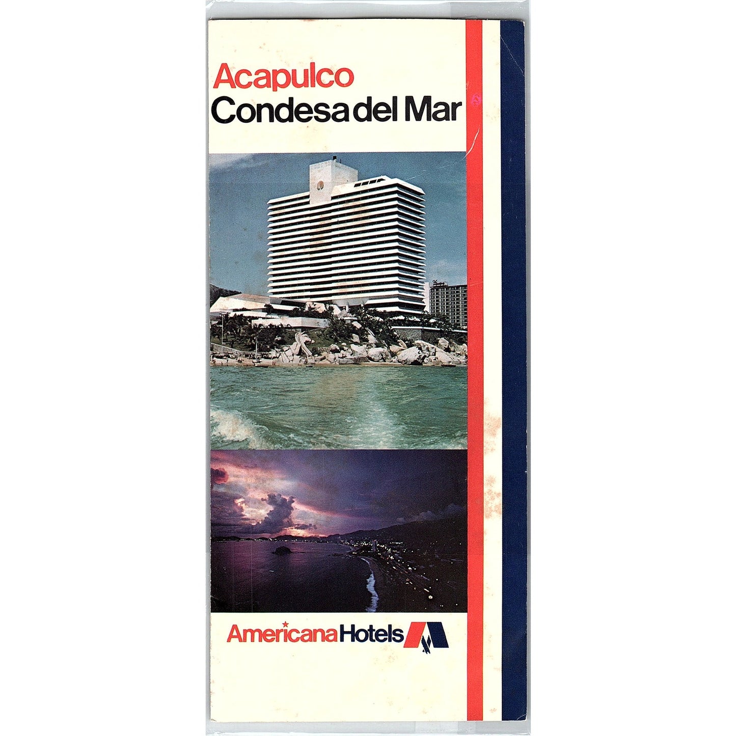 1973 Acapulco Condesa Del Mar Americana Hotels Travel Brochure TH2-TB2