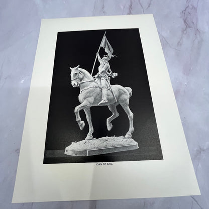Joan of Arc Statue Lithograph 8.5x11.5" Art Print V22