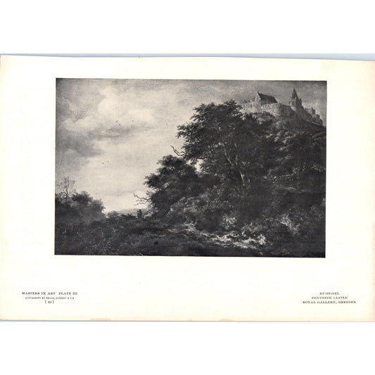 Bentheim Castle - Ruisdael c1905 Art Print D13