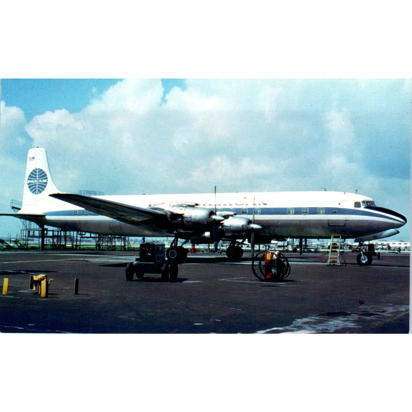 Pan American Airways Douglas DC6B Vintage Postcard PC18