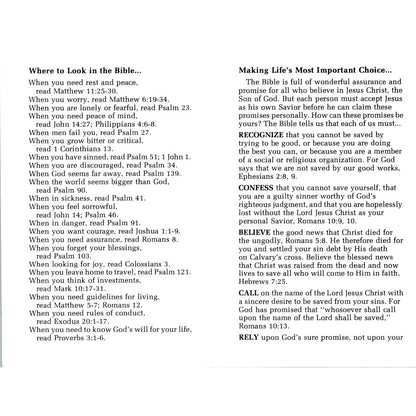 Vintage "Where to Look in The Bible" Leaflet Good News Publishers AD8-R6