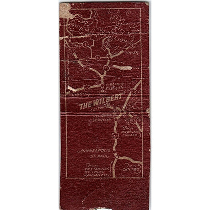 The Wilbert Restaurant Cotton MN Vintage Matchbook Cover SC7-Y9