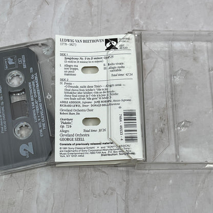Beethoven Symphony No. 9 Fidelio Overture Cassette Tape Ti5-CT2