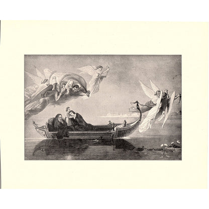 The Flight Into Egypt - J.F. Portaels - 1898 Litho Art Print D19