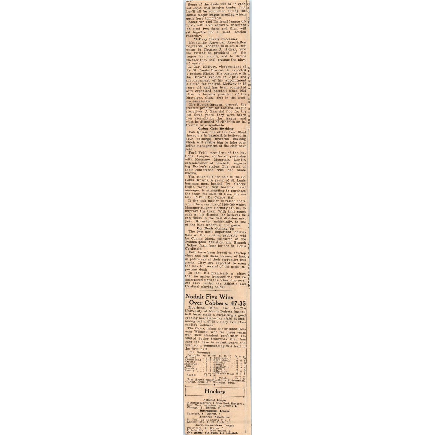 John W. Thomas Co Dept Store 2x13" 1935 Minneapolis Journal Advertisement D10