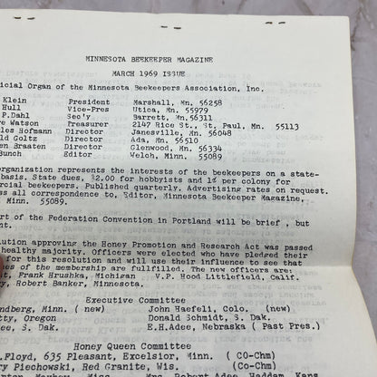 1969 March - The Minnesota Beekeeper Magazine - Bees Honey TF5-L1