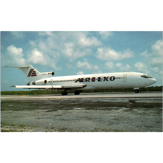 AEROEXO Aeroejecutivo Boeing B-727-235 XA-SFF Vintage Postcard TG8-PC