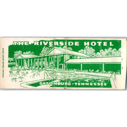 The Riverside Hotel Gatlinburg TN Vintage Matchbook Cover SD4-Y1