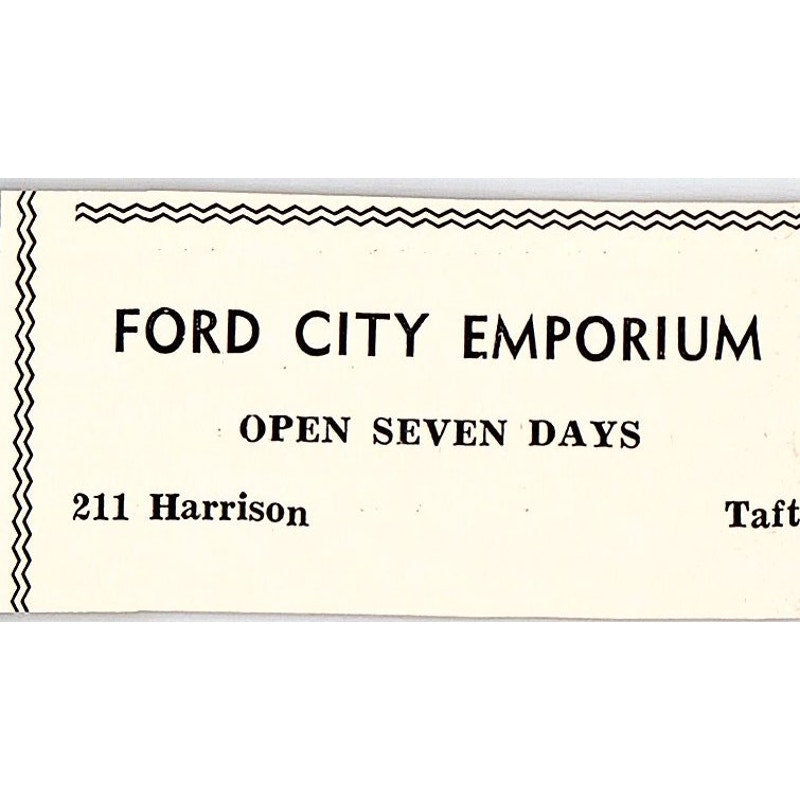 Ford City Emporium 211 Harrison - Taft CA 1965 Ad AF8-S26