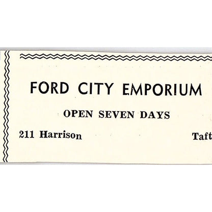 Ford City Emporium 211 Harrison - Taft CA 1965 Ad AF8-S26