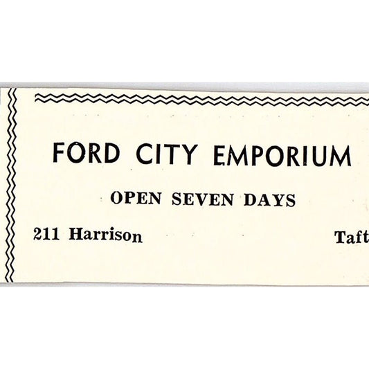 Ford City Emporium 211 Harrison - Taft CA 1965 Ad AF8-S26