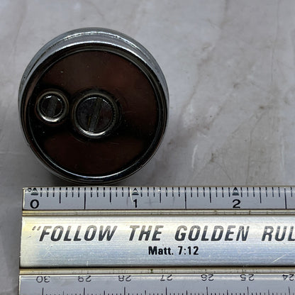 Vintage Round Silver Tone Table Lighter Insert Measurements in Pics TL1