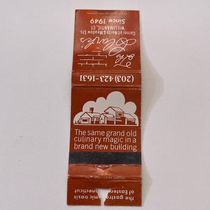 The Clark's Restaurant Willimantic CT Vintage Matchbook Cover TB6-MB1-10