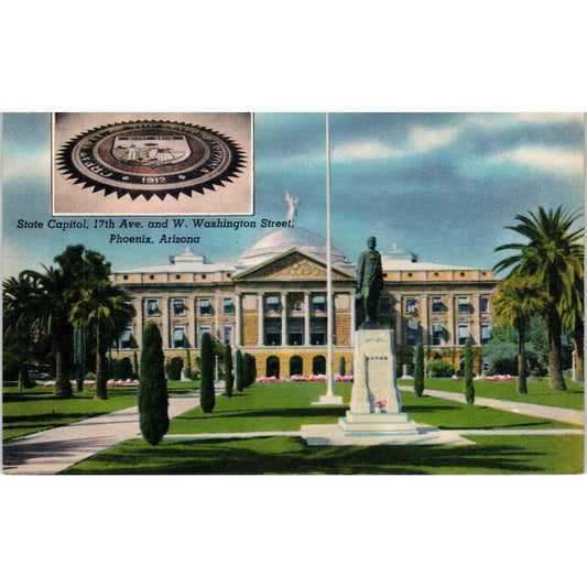 State Capitol Building Phoenix Arizona Vintage Postcard PE2