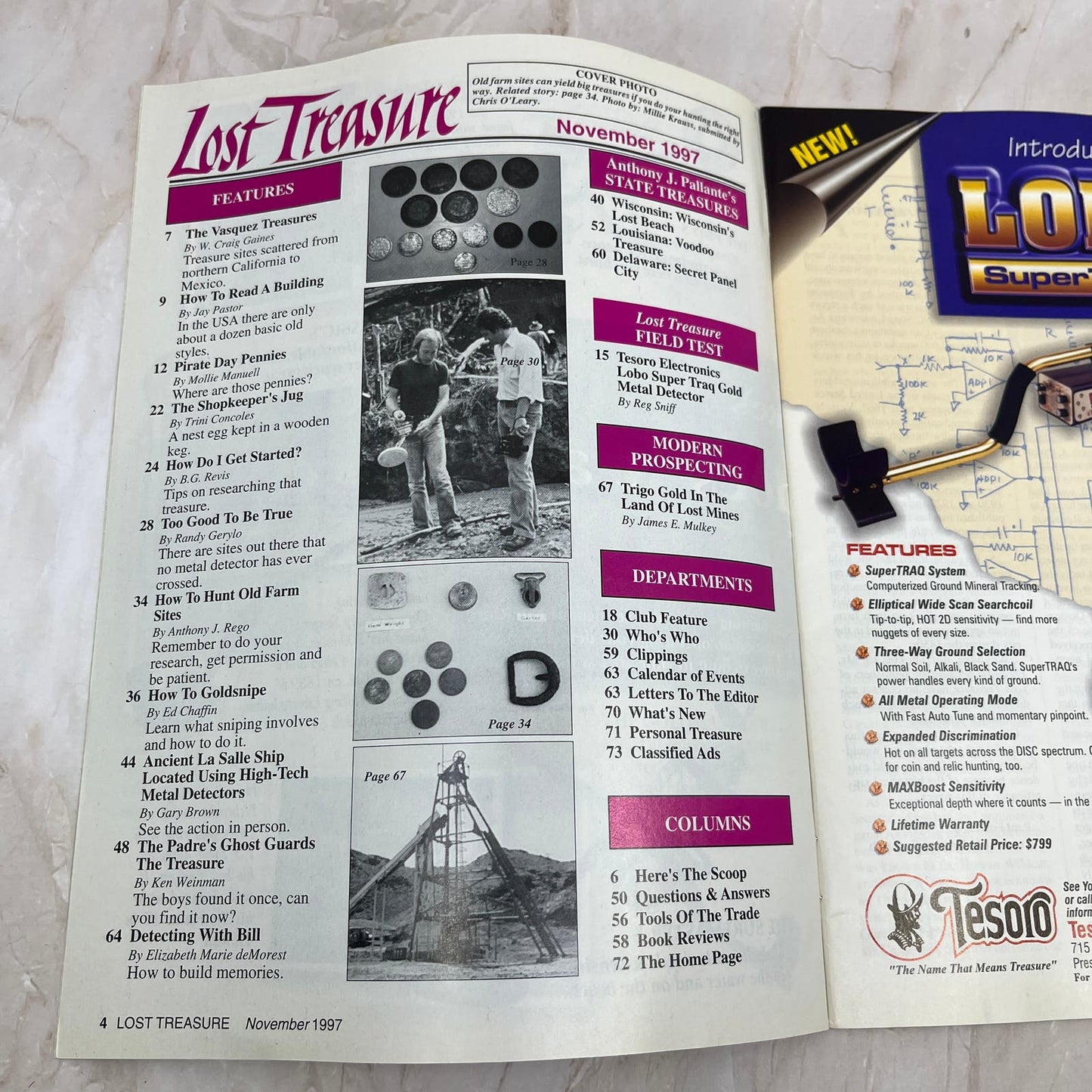 1997 Nov - Lost Treasure Magazine - Treasure Hunting Gold Prospecting M13