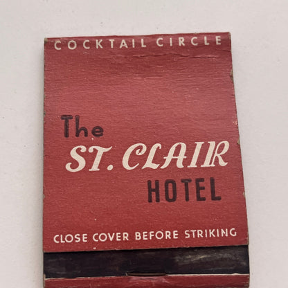 The St. Clair Hotel Ohio at Michigan Chicago Vintage Matchbook Cover TB8-MB-5