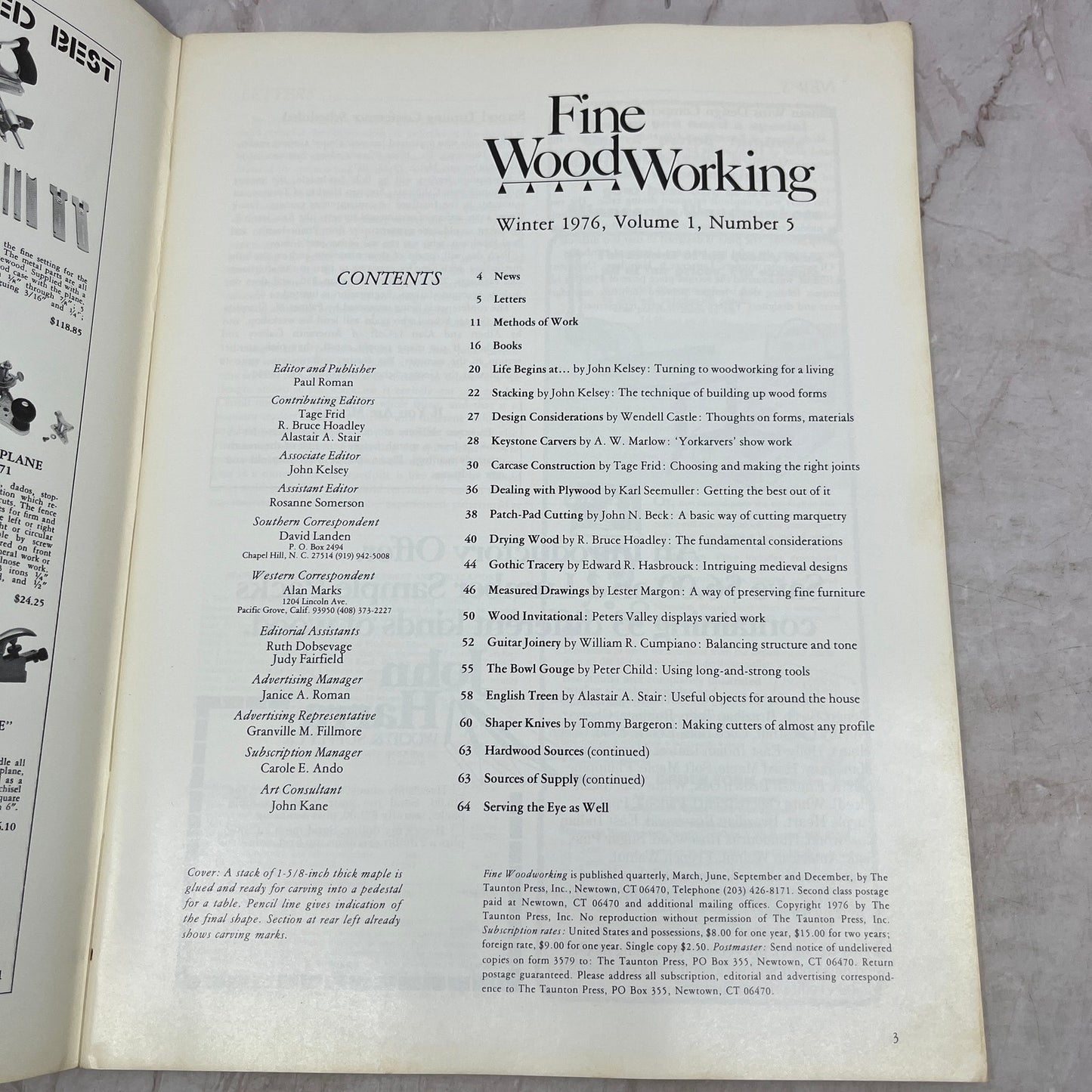 Stacking - Winter 1976 - Taunton's Fine Woodworking Magazine M35