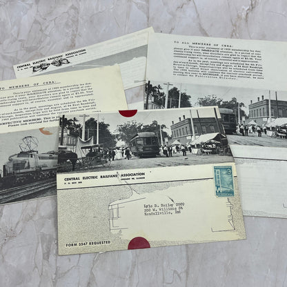 c1959 CERA Central Electric Railfans Association Ephemera Lot AE5