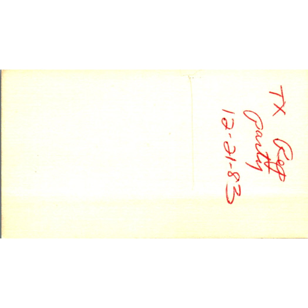 Guido Piggott Allied Bank-Interstate 10 Houston Vintage Business Card SE3-B9