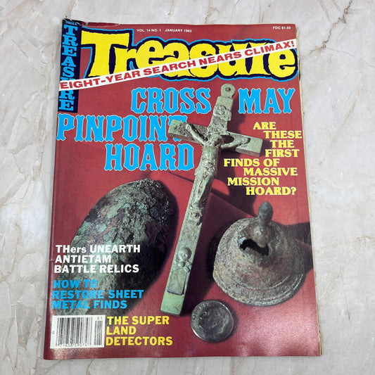 1983 Jan - Treasure Magazine - Treasure Hunting Metal Detecting Gold Coins M10