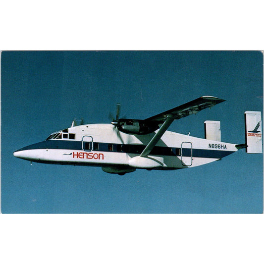 Henson Airlines Piedmont Regional Airline Short SD3-30 Vintage Postcard TG8-PC