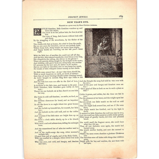 New Years Eve Hans Christian Andersen 1884 Poem TA5-CJ-2