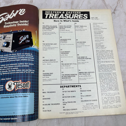 1984 April - Western & Eastern Treasures Magazine - Treasure Hunting Gold M12