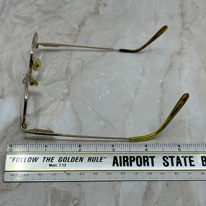 Vintage Oval Gold/Copper Tone Sunglasses Eyeglasses Frames TE9-G2-7