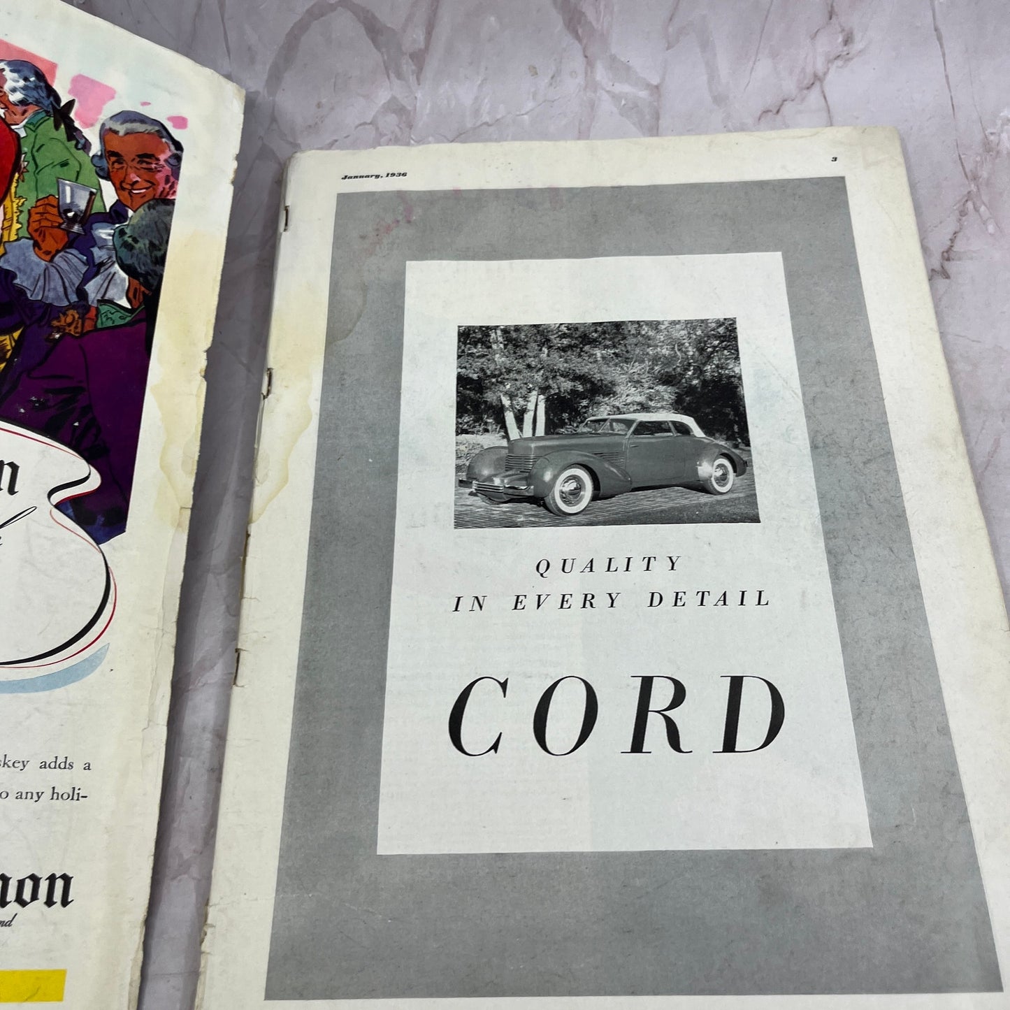 Esquire Magazine Jan 1936 - Ernest Hemingway Dos Passos Ezra Pound TK3