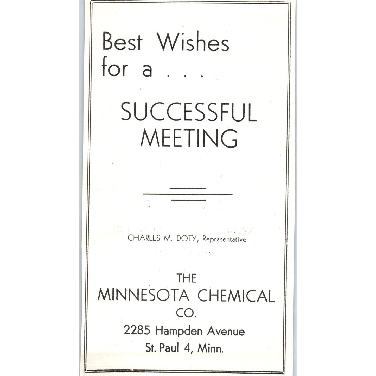 C.W. Dunnet & Co Norbert Brix St. Cloud, Minnesota Chemical Co 1953 Ad AE9-DC1
