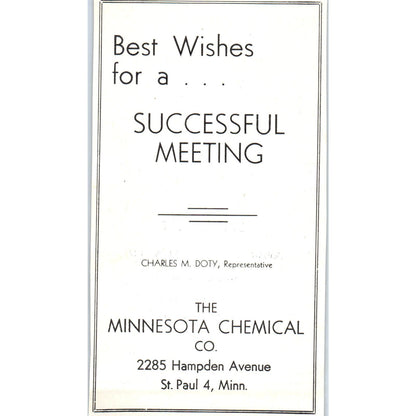 C.W. Dunnet & Co Norbert Brix St. Cloud, Minnesota Chemical Co 1953 Ad AE9-DC1