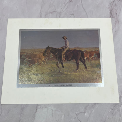 Tom Ryan 60 Years in the Saddle Western Vintage Chromatic Foil Etch 8x10" V18