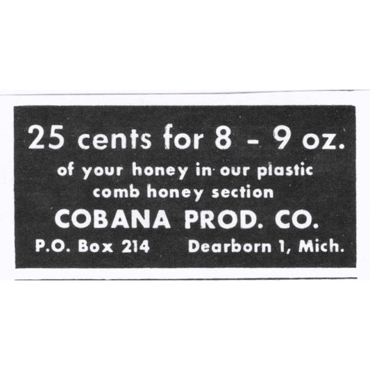 Cobana Prod Co Bee Supplies Dearborn MI 1964 Magazine Ad AB6-S15