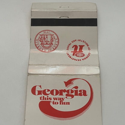 Georgia Tourism Souvenir Vintage Matchbook Cover MM4-1