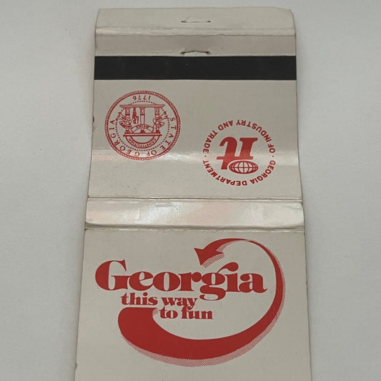 Georgia Tourism Souvenir Vintage Matchbook Cover MM4-1