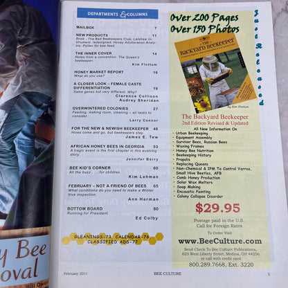 2011 Jan - Bee Culture Magazine - Bees Beekeeping Honey M32