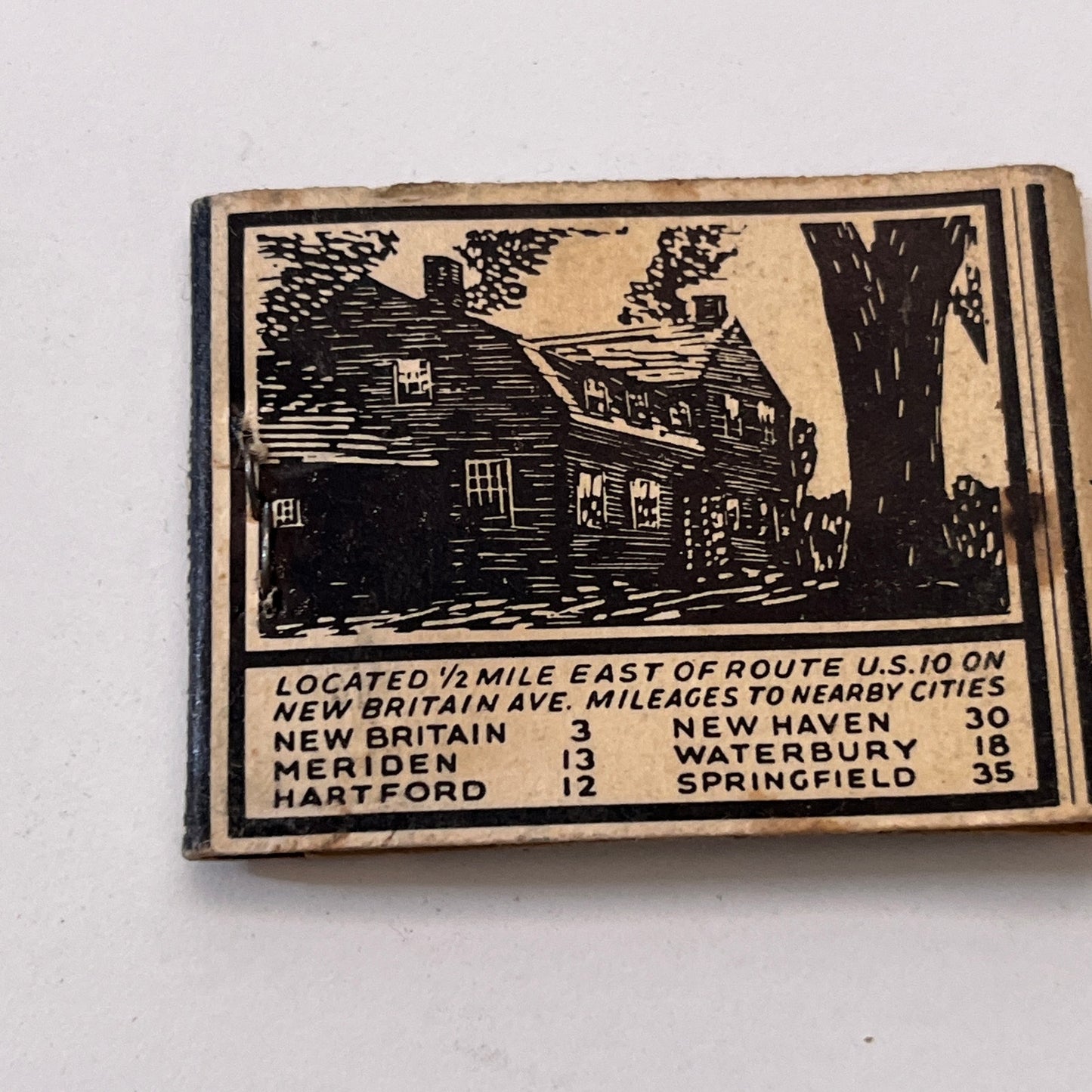 John Cooke's Plainville John W Kirkham Antoinette Deppeler Matchbook TB8-MB3-7
