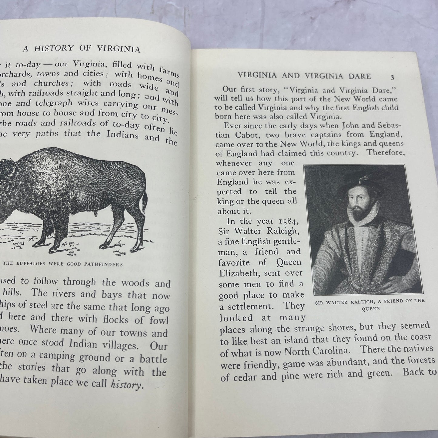 1926 A History of Virginia for Boys and Girls John W Wayland TE3-OB